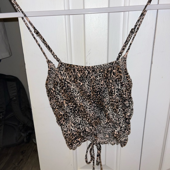 Urban Outfitters, cheetah print tie top - Picture 2 of 3